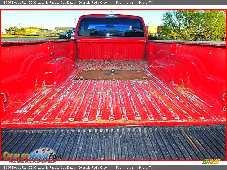 1996 Dodge Ram 3500 Laramie Regular Cab Dually Colorado Red / Gray Photo #5