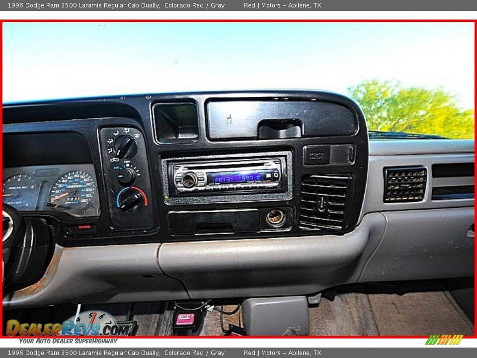 1996 Dodge Ram 3500 Laramie Regular Cab Dually Colorado Red / Gray Photo #20