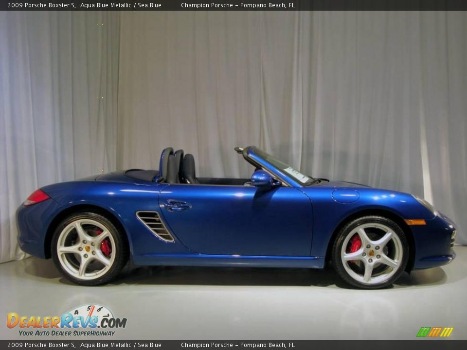 2009 Porsche Boxster S Aqua Blue Metallic / Sea Blue Photo #4