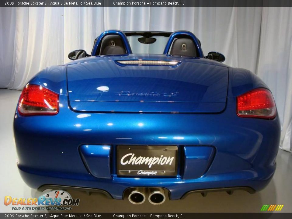 2009 Porsche Boxster S Aqua Blue Metallic / Sea Blue Photo #5