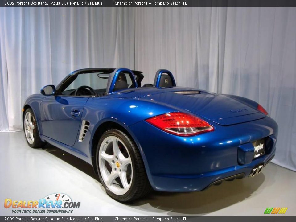2009 Porsche Boxster S Aqua Blue Metallic / Sea Blue Photo #6