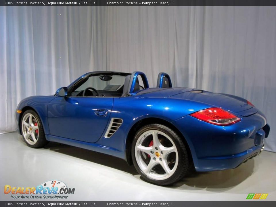 2009 Porsche Boxster S Aqua Blue Metallic / Sea Blue Photo #7
