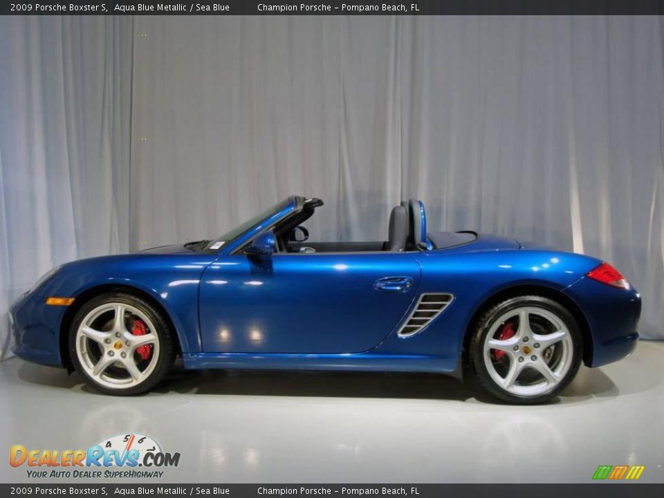 2009 Porsche Boxster S Aqua Blue Metallic / Sea Blue Photo #8