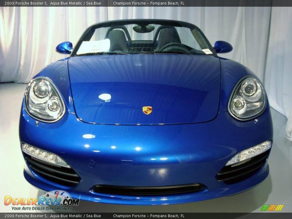 2009 Porsche Boxster S Aqua Blue Metallic / Sea Blue Photo #9