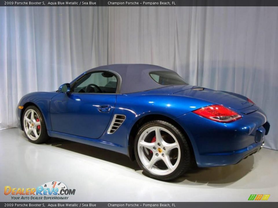 2009 Porsche Boxster S Aqua Blue Metallic / Sea Blue Photo #14