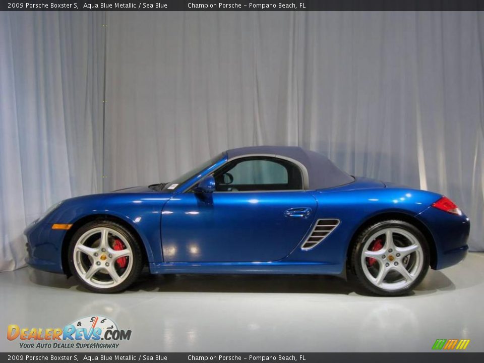 2009 Porsche Boxster S Aqua Blue Metallic / Sea Blue Photo #15