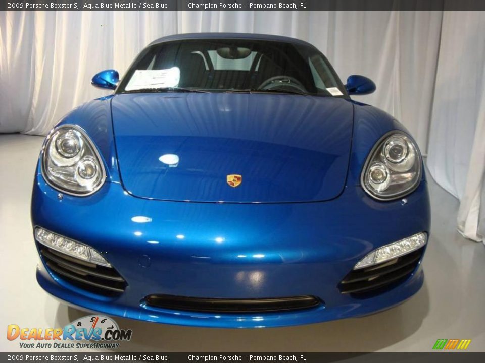 2009 Porsche Boxster S Aqua Blue Metallic / Sea Blue Photo #16