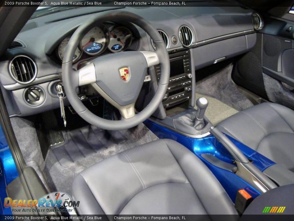 2009 Porsche Boxster S Aqua Blue Metallic / Sea Blue Photo #18