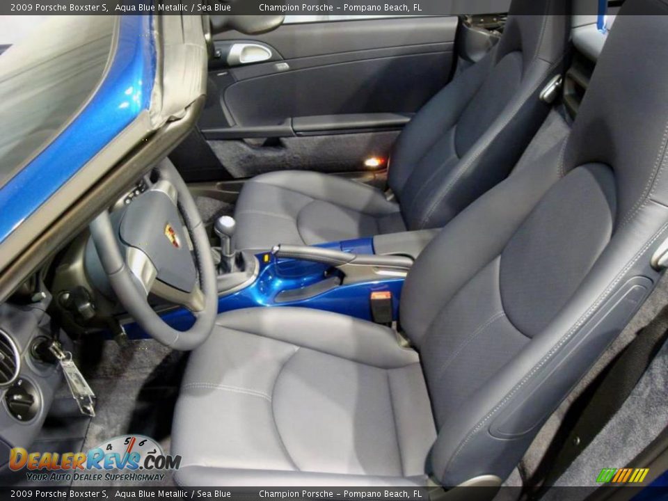 2009 Porsche Boxster S Aqua Blue Metallic / Sea Blue Photo #20