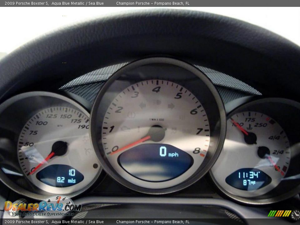 2009 Porsche Boxster S Aqua Blue Metallic / Sea Blue Photo #21
