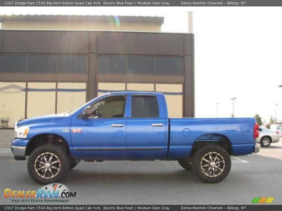 2007 Dodge Ram 2500 Big Horn Edition Quad Cab 4x4 Electric Blue Pearl / Medium Slate Gray Photo #1