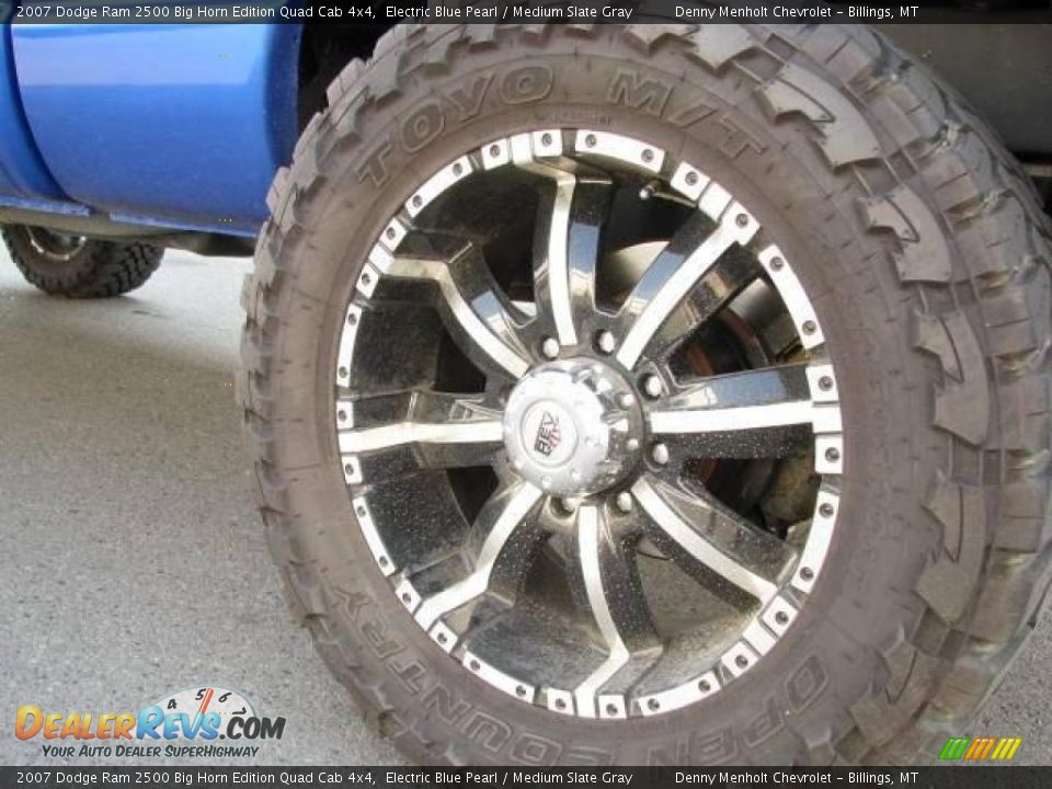 2007 Dodge Ram 2500 Big Horn Edition Quad Cab 4x4 Electric Blue Pearl / Medium Slate Gray Photo #8