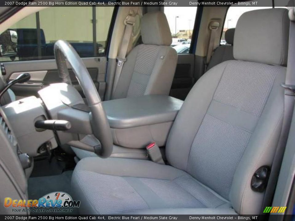 2007 Dodge Ram 2500 Big Horn Edition Quad Cab 4x4 Electric Blue Pearl / Medium Slate Gray Photo #10