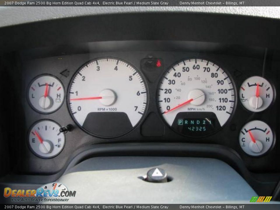 2007 Dodge Ram 2500 Big Horn Edition Quad Cab 4x4 Electric Blue Pearl / Medium Slate Gray Photo #13