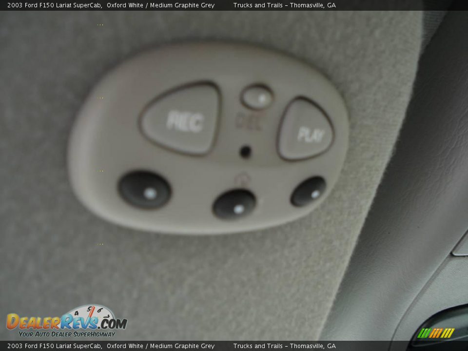 2003 Ford F150 Lariat SuperCab Oxford White / Medium Graphite Grey Photo #16