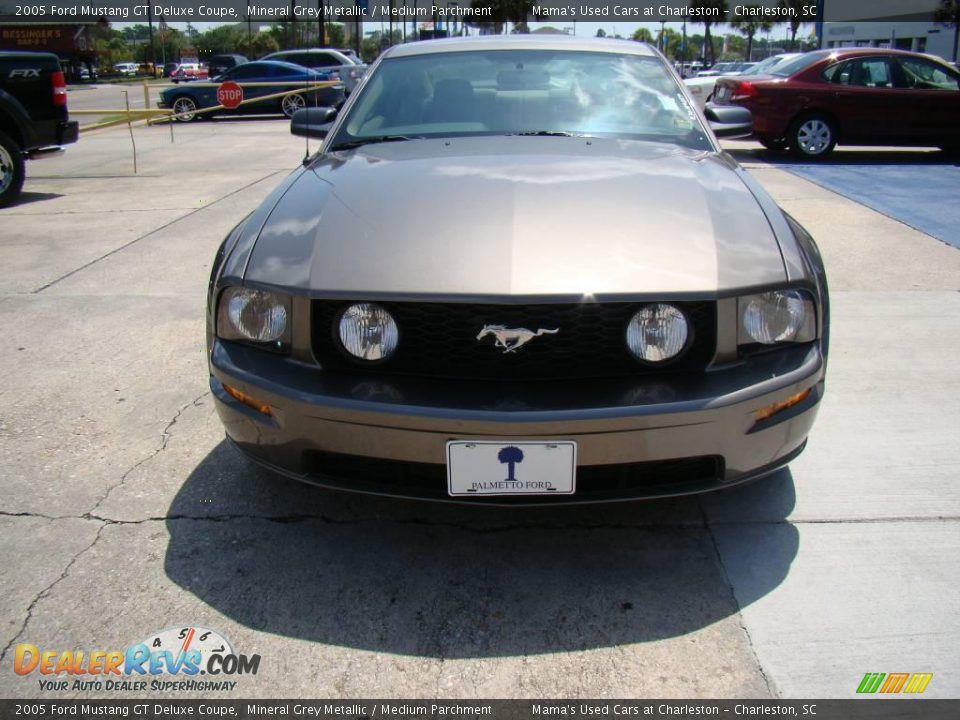 2005 Ford Mustang GT Deluxe Coupe Mineral Grey Metallic / Medium Parchment Photo #3
