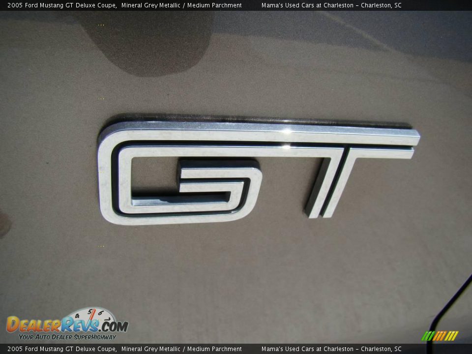 2005 Ford Mustang GT Deluxe Coupe Mineral Grey Metallic / Medium Parchment Photo #24