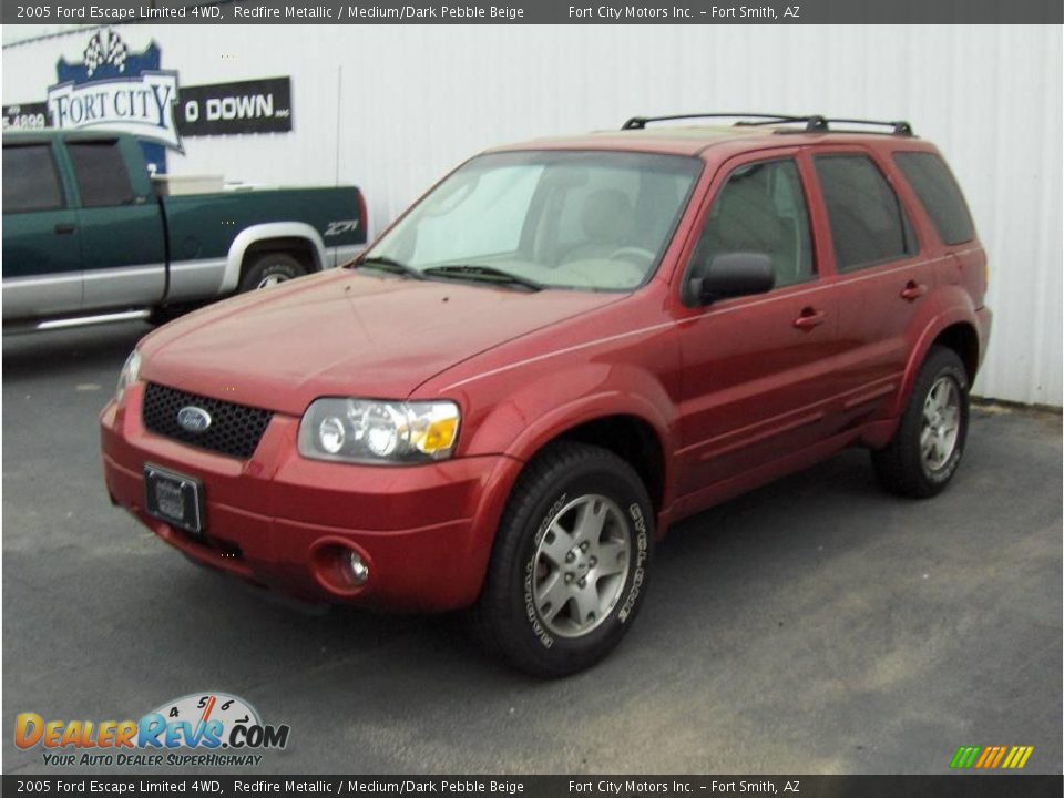 2005 Ford Escape Limited 4WD Redfire Metallic / Medium/Dark Pebble Beige Photo #1