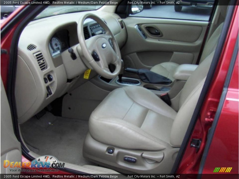 2005 Ford Escape Limited 4WD Redfire Metallic / Medium/Dark Pebble Beige Photo #5