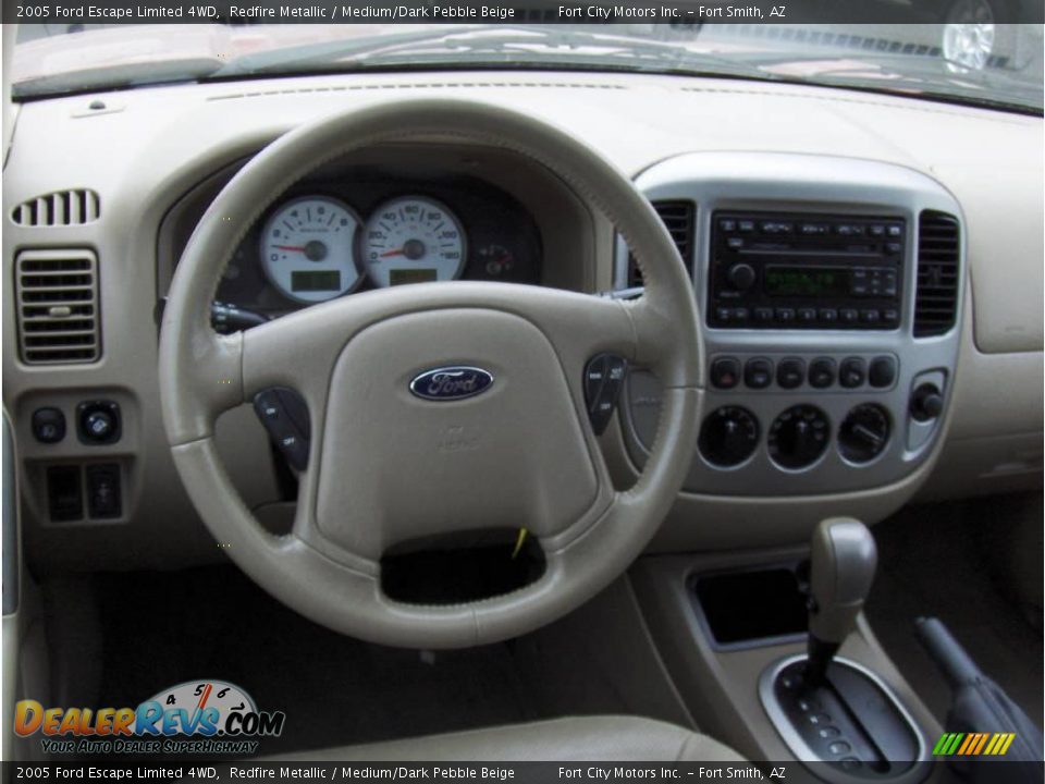 2005 Ford Escape Limited 4WD Redfire Metallic / Medium/Dark Pebble Beige Photo #8