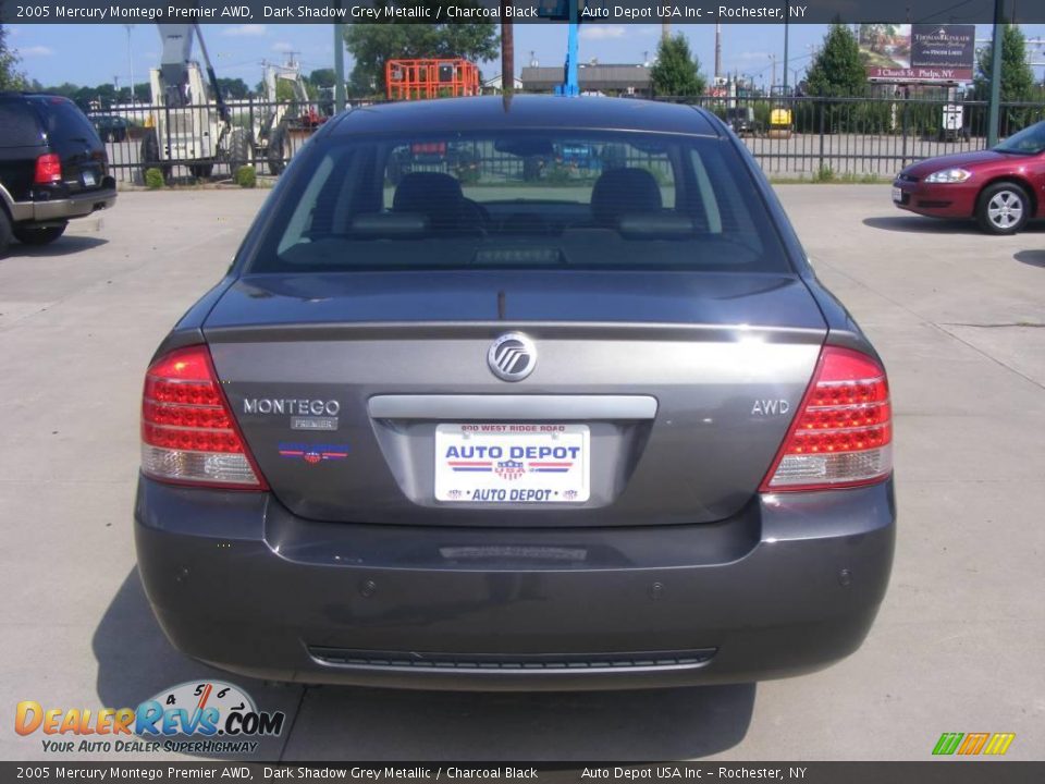 2005 Mercury Montego Premier AWD Dark Shadow Grey Metallic / Charcoal Black Photo #6