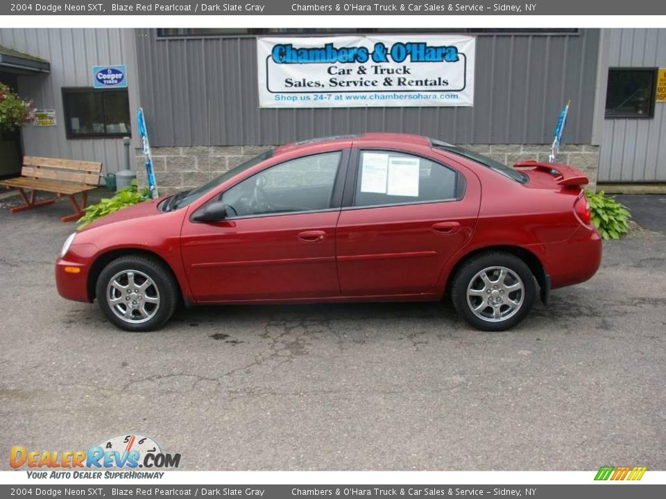 2004 Dodge Neon SXT Blaze Red Pearlcoat / Dark Slate Gray Photo #2