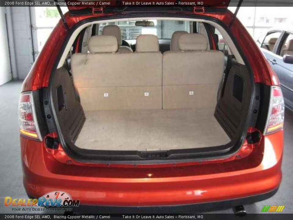 2008 Ford Edge SEL AWD Blazing Copper Metallic / Camel Photo #9