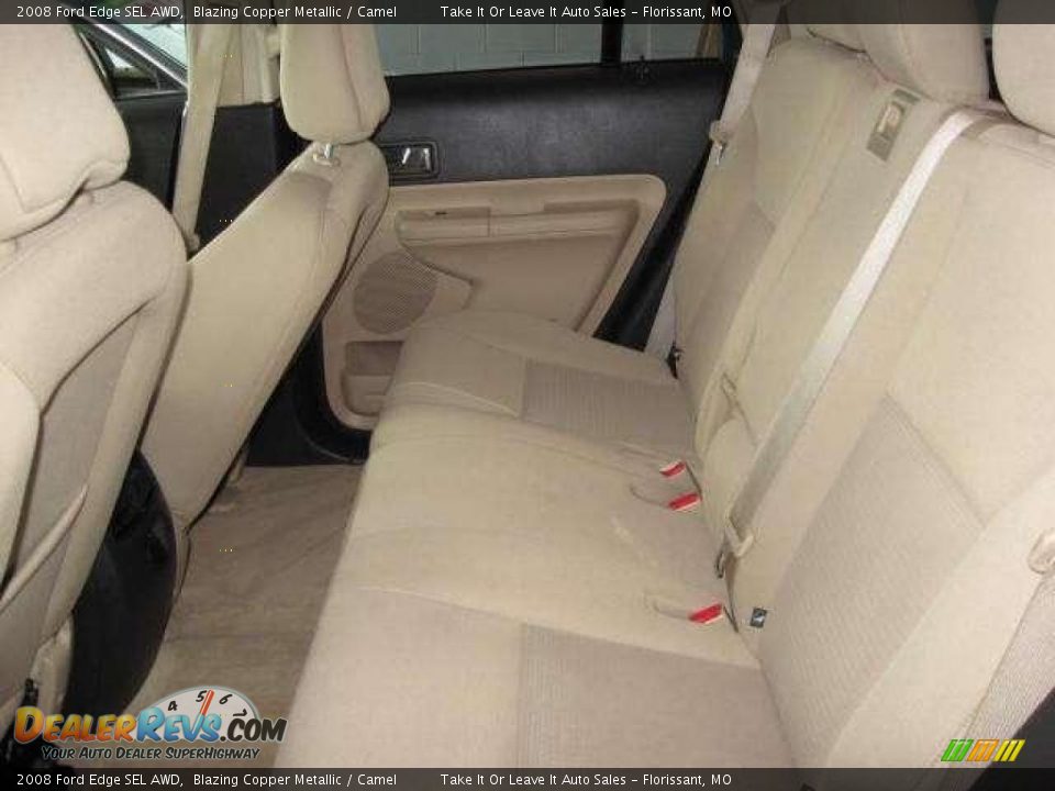 2008 Ford Edge SEL AWD Blazing Copper Metallic / Camel Photo #10