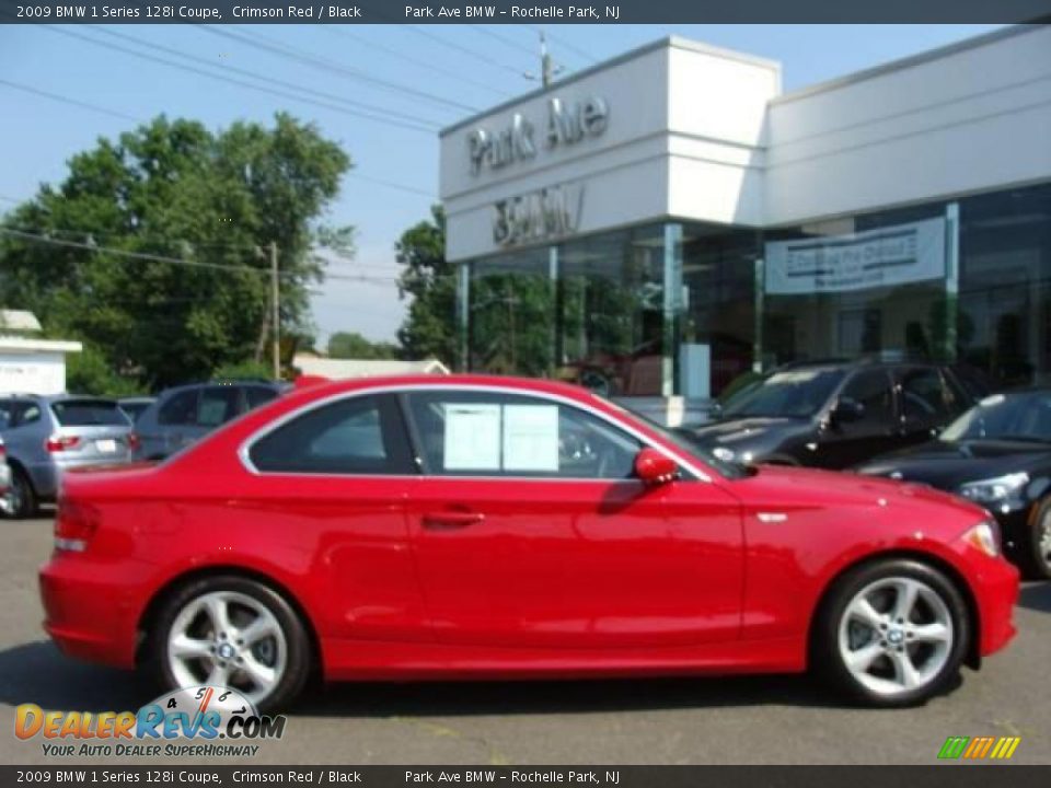 2009 BMW 1 Series 128i Coupe Crimson Red / Black Photo #1
