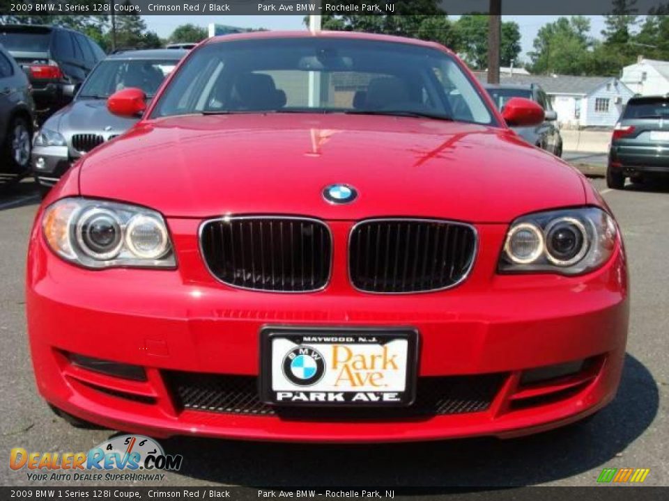 2009 BMW 1 Series 128i Coupe Crimson Red / Black Photo #3