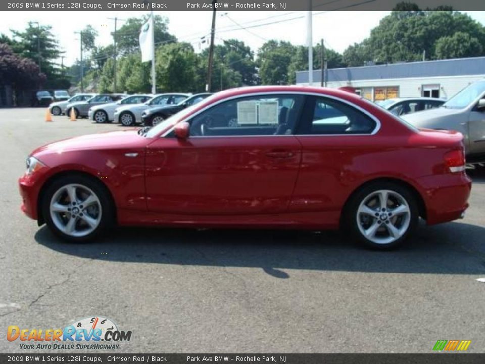 2009 BMW 1 Series 128i Coupe Crimson Red / Black Photo #5 | DealerRevs ...