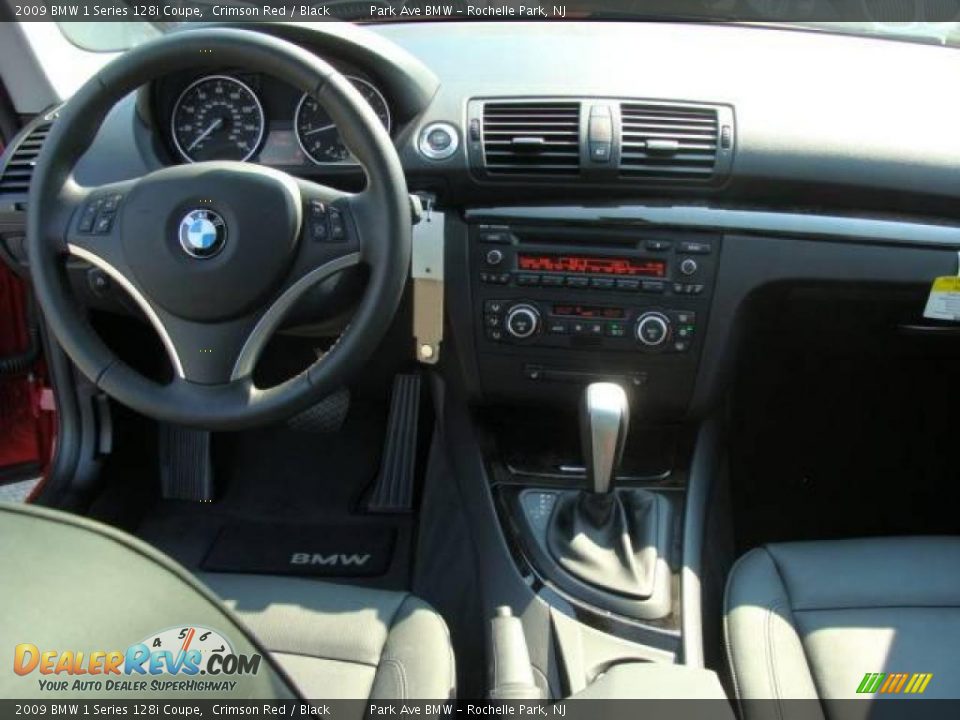 2009 BMW 1 Series 128i Coupe Crimson Red / Black Photo #12
