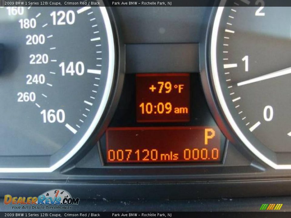 2009 BMW 1 Series 128i Coupe Crimson Red / Black Photo #14