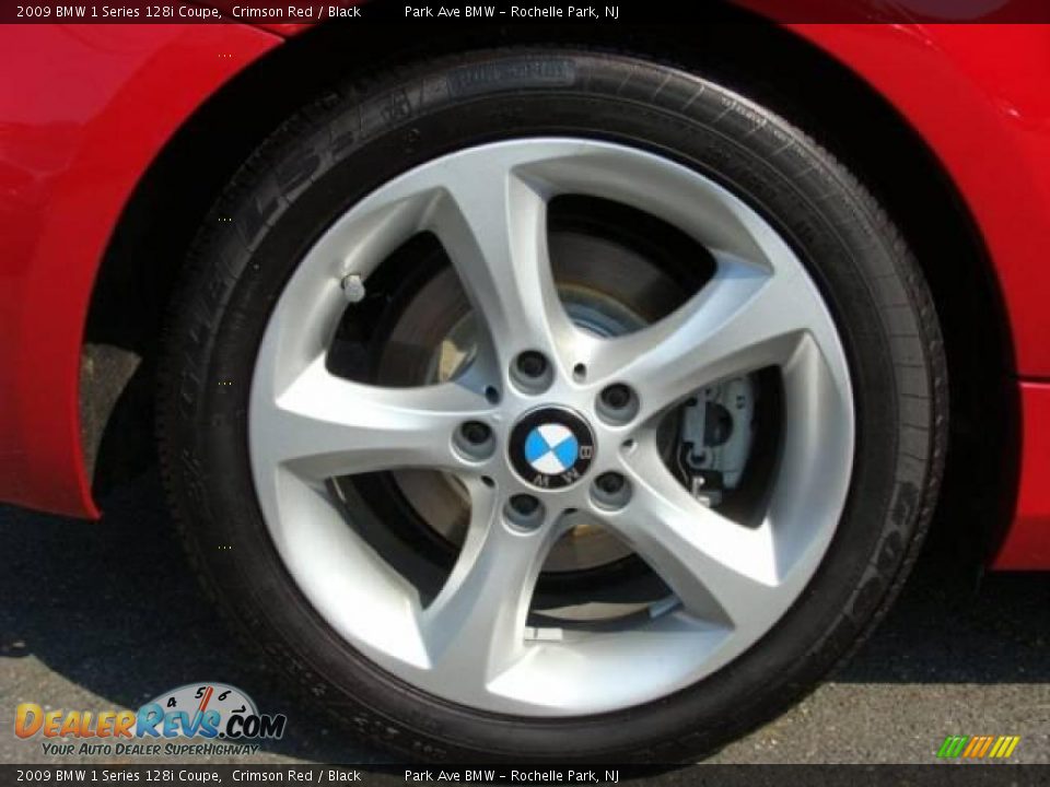 2009 BMW 1 Series 128i Coupe Crimson Red / Black Photo #22