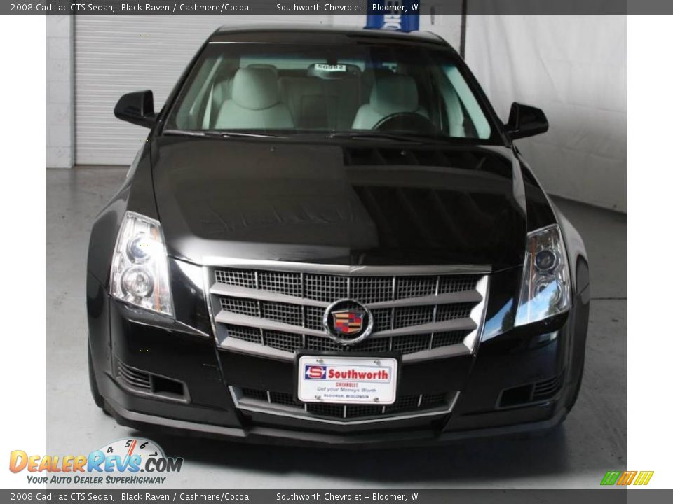 2008 Cadillac CTS Sedan Black Raven / Cashmere/Cocoa Photo #2