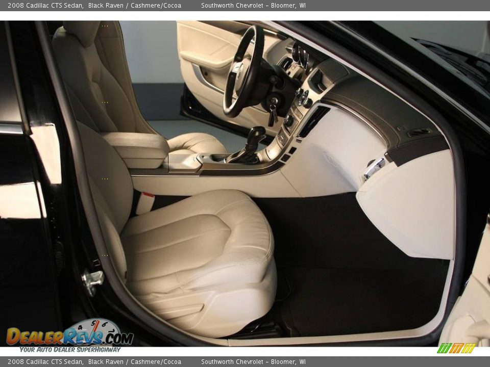 2008 Cadillac CTS Sedan Black Raven / Cashmere/Cocoa Photo #4