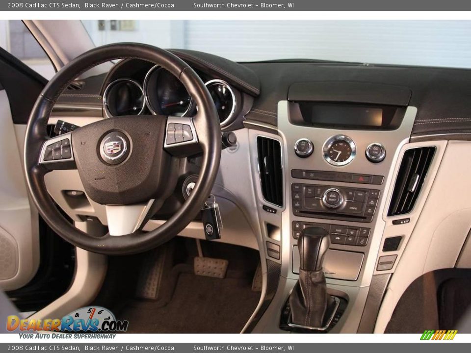 2008 Cadillac CTS Sedan Black Raven / Cashmere/Cocoa Photo #6