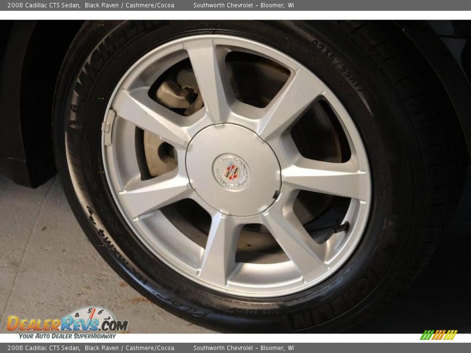 2008 Cadillac CTS Sedan Black Raven / Cashmere/Cocoa Photo #9