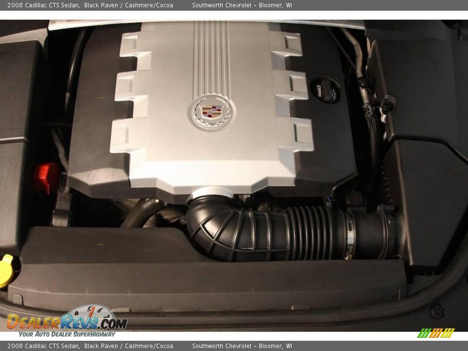 2008 Cadillac CTS Sedan Black Raven / Cashmere/Cocoa Photo #10