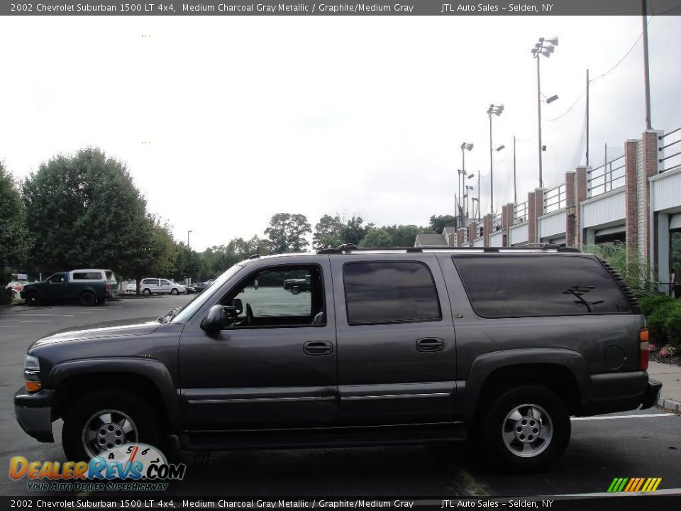 2002 Chevrolet Suburban 1500 LT 4x4 Medium Charcoal Gray Metallic / Graphite/Medium Gray Photo #3