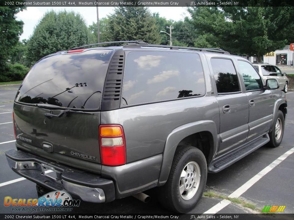 2002 Chevrolet Suburban 1500 LT 4x4 Medium Charcoal Gray Metallic / Graphite/Medium Gray Photo #6