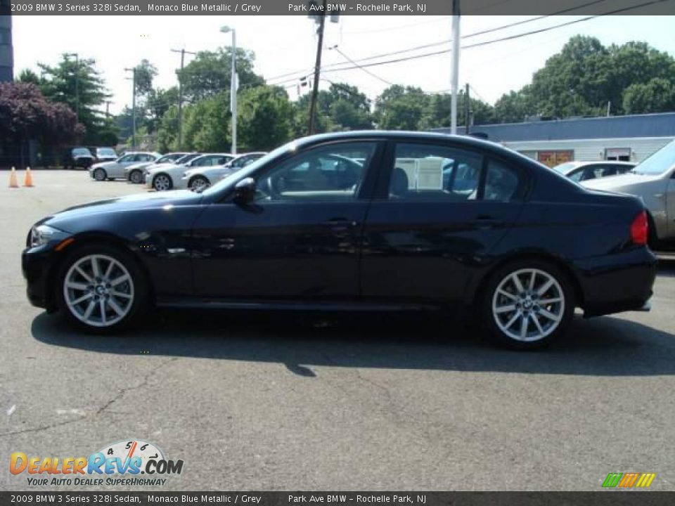 2009 BMW 3 Series 328i Sedan Monaco Blue Metallic / Grey Photo #5