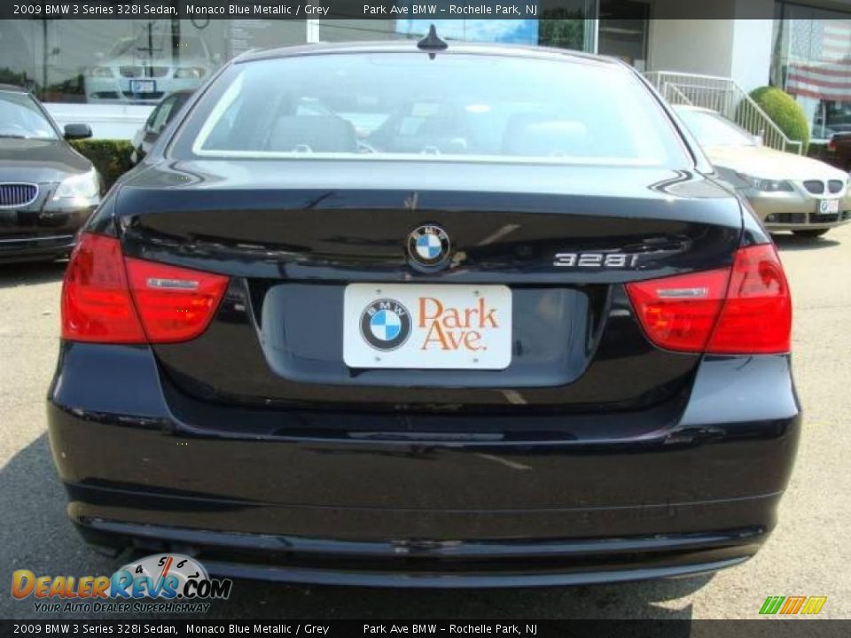 2009 BMW 3 Series 328i Sedan Monaco Blue Metallic / Grey Photo #7