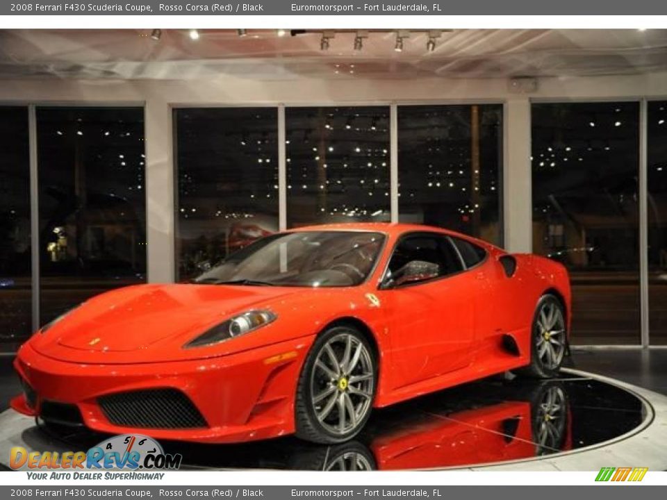 2008 Ferrari F430 Scuderia Coupe Rosso Corsa (Red) / Black Photo #3