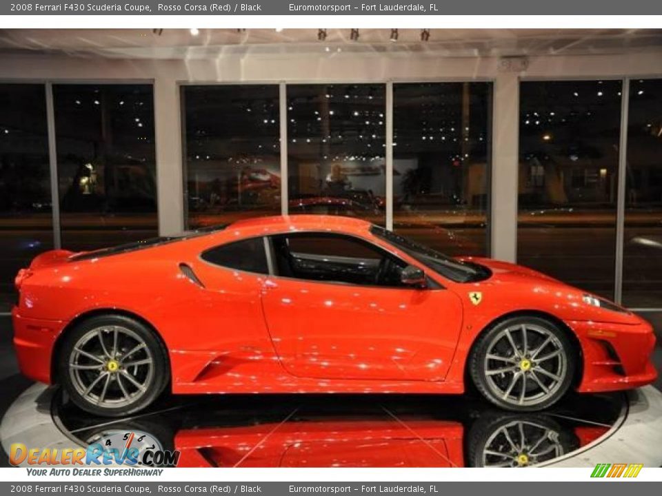 2008 Ferrari F430 Scuderia Coupe Rosso Corsa (Red) / Black Photo #7