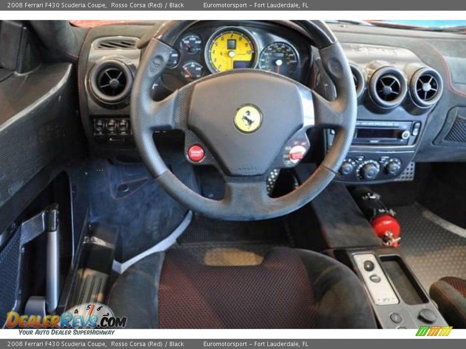 2008 Ferrari F430 Scuderia Coupe Rosso Corsa (Red) / Black Photo #13