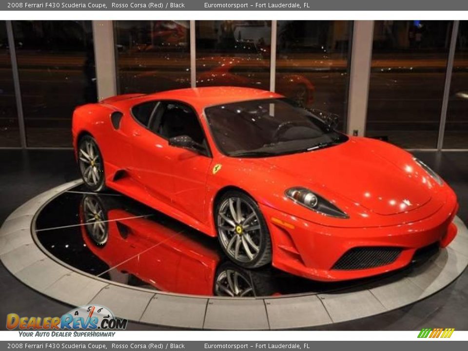 2008 Ferrari F430 Scuderia Coupe Rosso Corsa (Red) / Black Photo #26