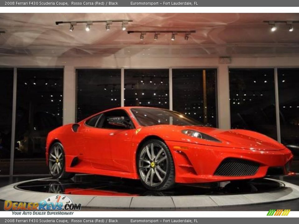2008 Ferrari F430 Scuderia Coupe Rosso Corsa (Red) / Black Photo #33