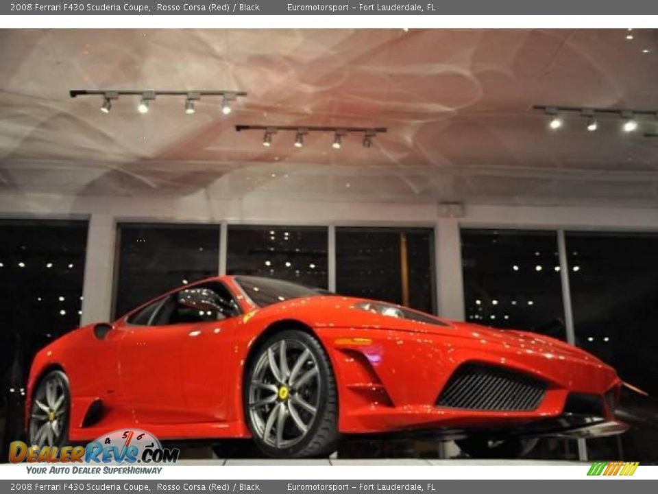 2008 Ferrari F430 Scuderia Coupe Rosso Corsa (Red) / Black Photo #42