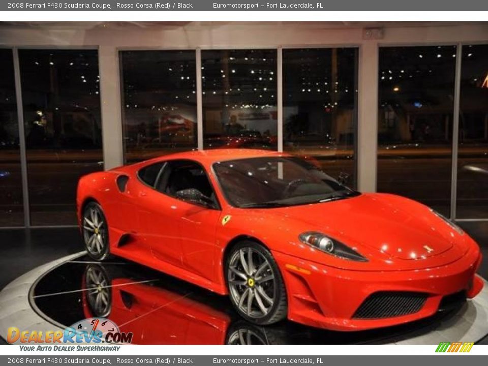 2008 Ferrari F430 Scuderia Coupe Rosso Corsa (Red) / Black Photo #47